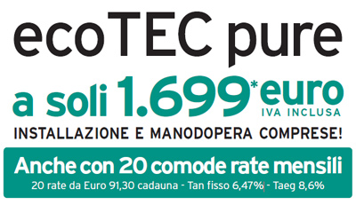 Sostituzione caldaia tradizionale con caldaia Vaillant a condensazione: possibilità di finanziamento